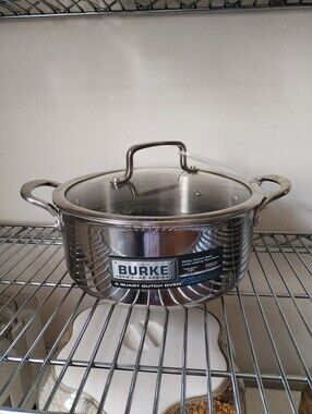David Burke 5-Quart Geo Clad Series Stainless Steel Dutch Oven